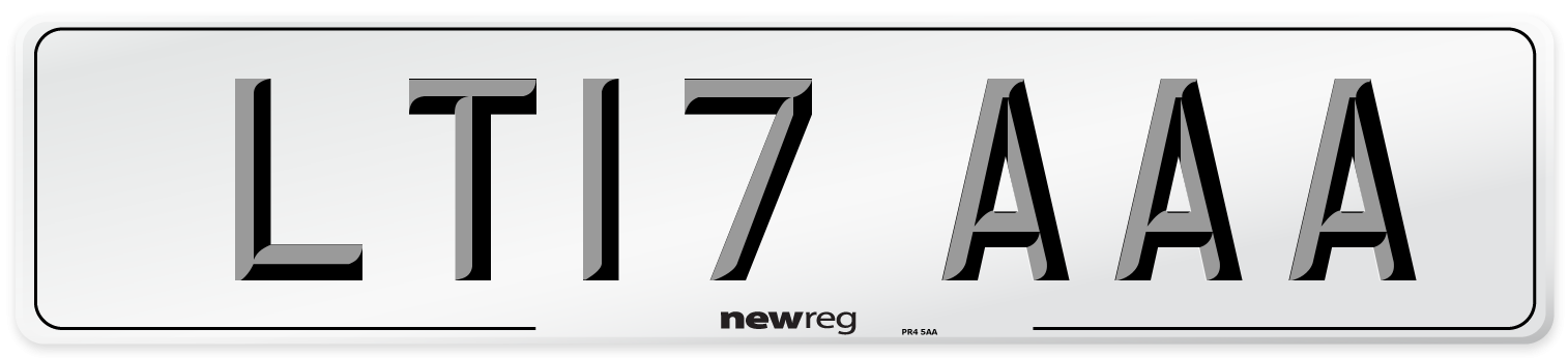 LT17 AAA Number Plate from New Reg